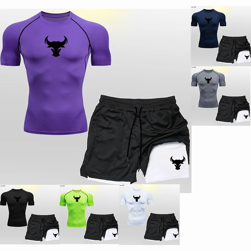 

Повседневный легкий и универсальный быстросохнущий костюм с короткими рукавами и высококачественным принтом, подходит для фитнеса, бадминтона, езды на велосипеде