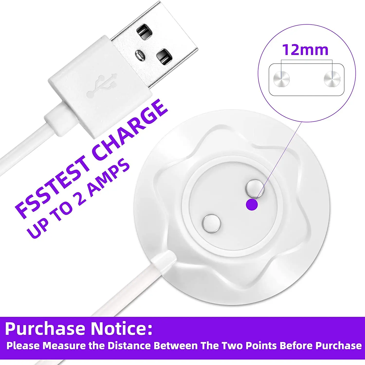 Replacement Rose Toy Charger, Standing Magnetic Adapter Fast Charging USB Cable  Replacement Base Dock Station for Rose Massager