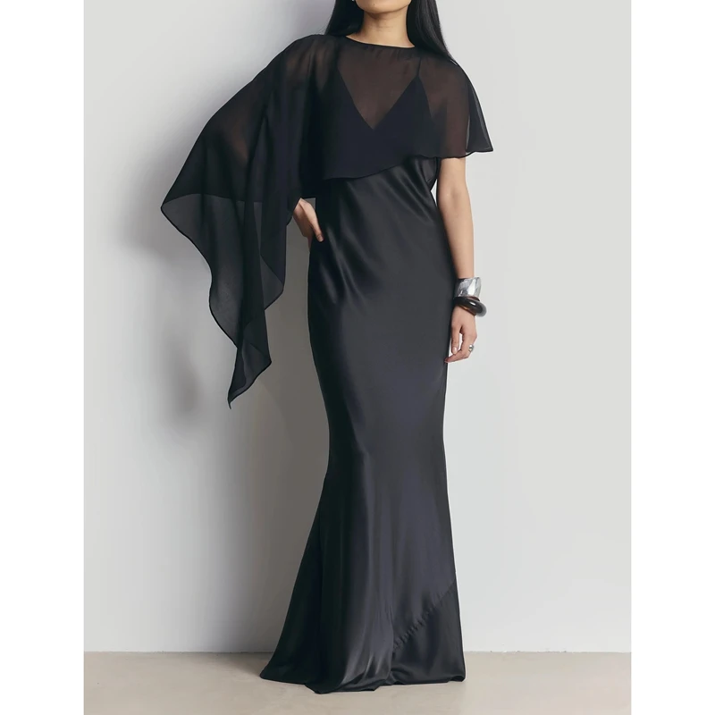 

Женское полупрозрачное сетчатое пончо однотонного цвета с круглым вырезом, асимметричным подолом, свободная накидка-шаль, пальто-накидка, топ-накидка