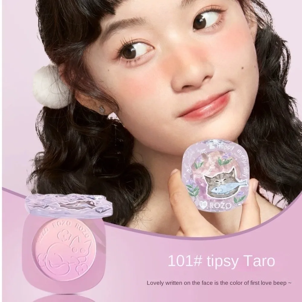 Fard di colore sfumato rosa pesca Impermeabile Fine Flash Guancia Tinta Rouge Naturale Nudo Finitura opaca Palette di fard per il viso
