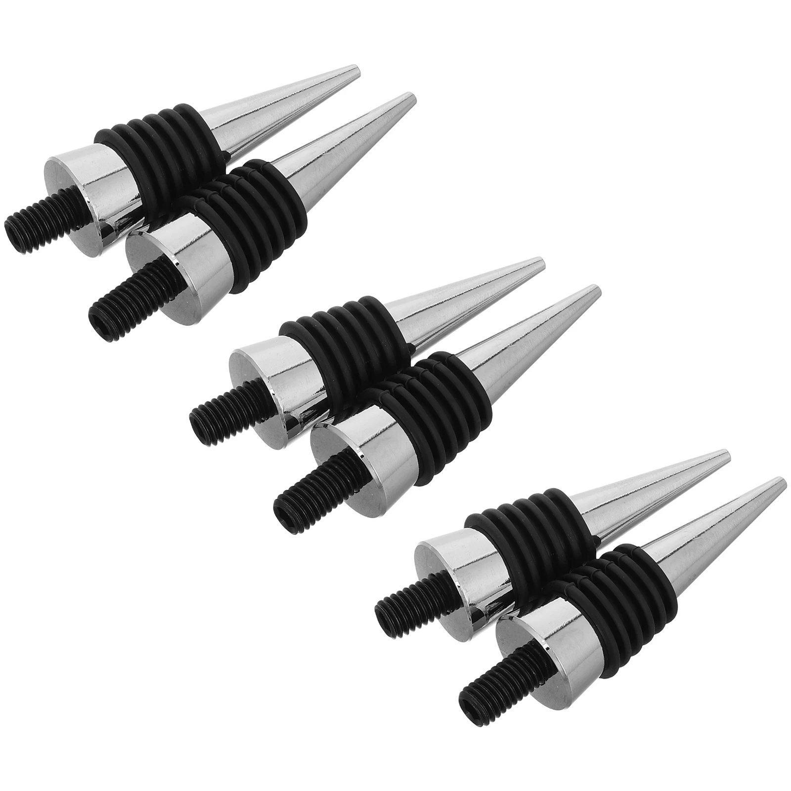 

6pcs Red Wine Bottle Stoppers Diy Creative Vacuum Wine Saver Reusable Sealer For Home Bar Wedding Holiday Decorations Craft