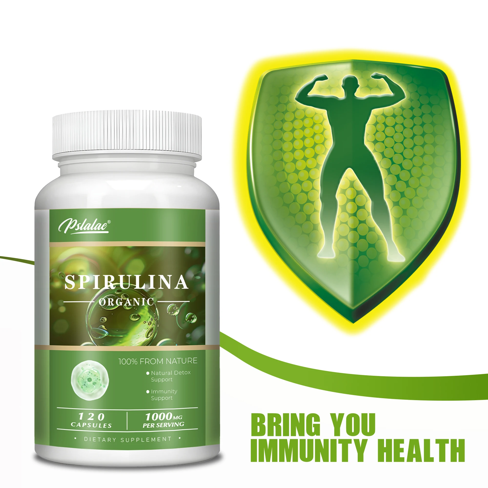 

Organic Spirulina - Antioxidant, Boost Energy, Supports Heart and Cardiovascular Health, and Improves Immunity - Green Superfood