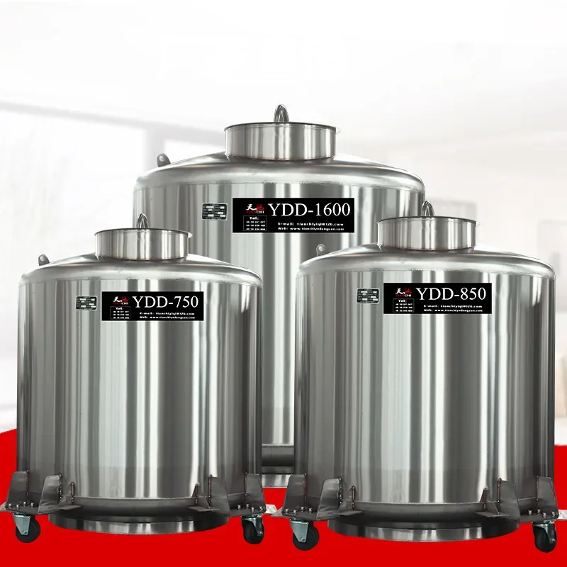 Large Diameter Transcell Stem Cell Banking Cryogenic Ln2 Storage System Bulk Semen Freezer