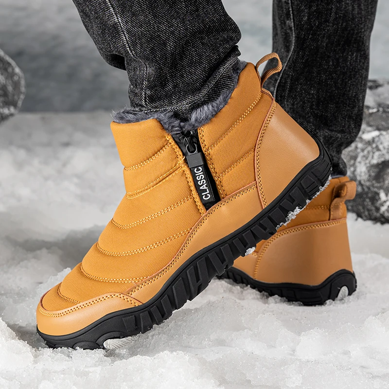 

Black Friday Sale: Men’s Chunky Sole Snow Boots, Waterproof & Faux Fur, Ideal for Christmas Markets & Family Walks