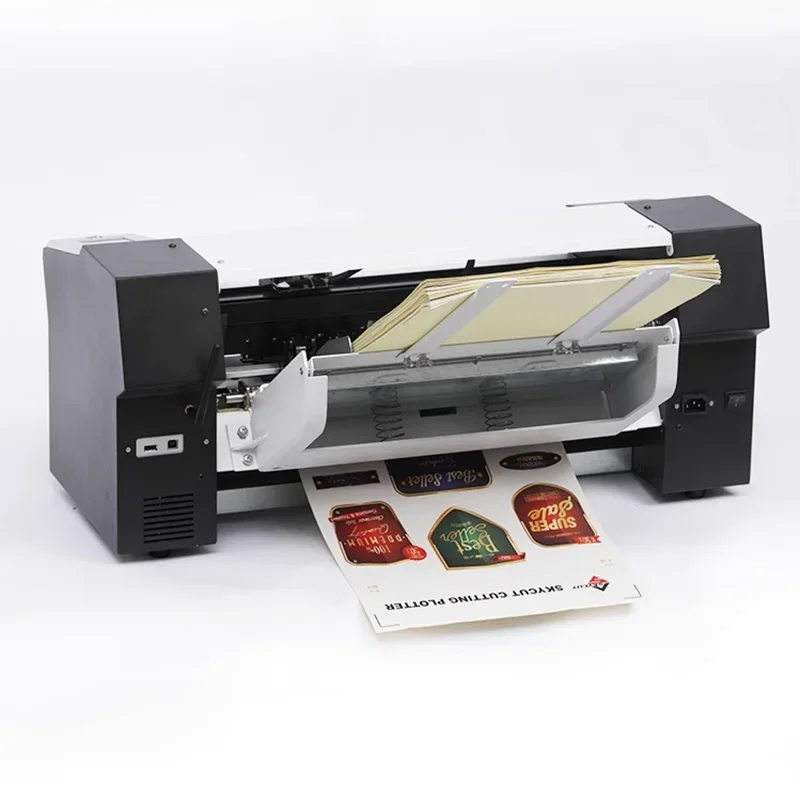 MAX390 340mm Automatic Continuous Paper Feeding Sticker Cutting Plotter with Camera Profile Die Cutting Machine USB Port U Disk