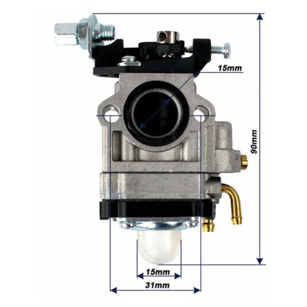 Kits de carburador para Demon RQ580 para Vida XL 141550 141003 52cc, junta de bujía, desbrozadora, piezas de cortacésped, triple mm de jardín