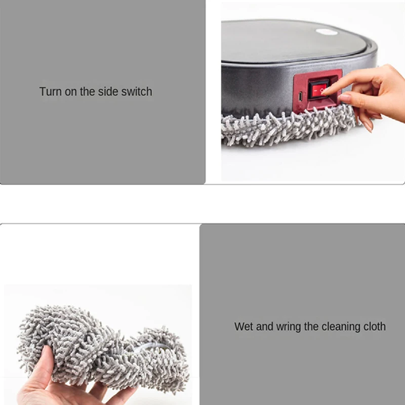 روبوت تنظيف الأرضيات الذكي الجديد، آلة تنظيف وتنظيف الأرضيات الرطبة والجافة القابلة لإعادة الشحن