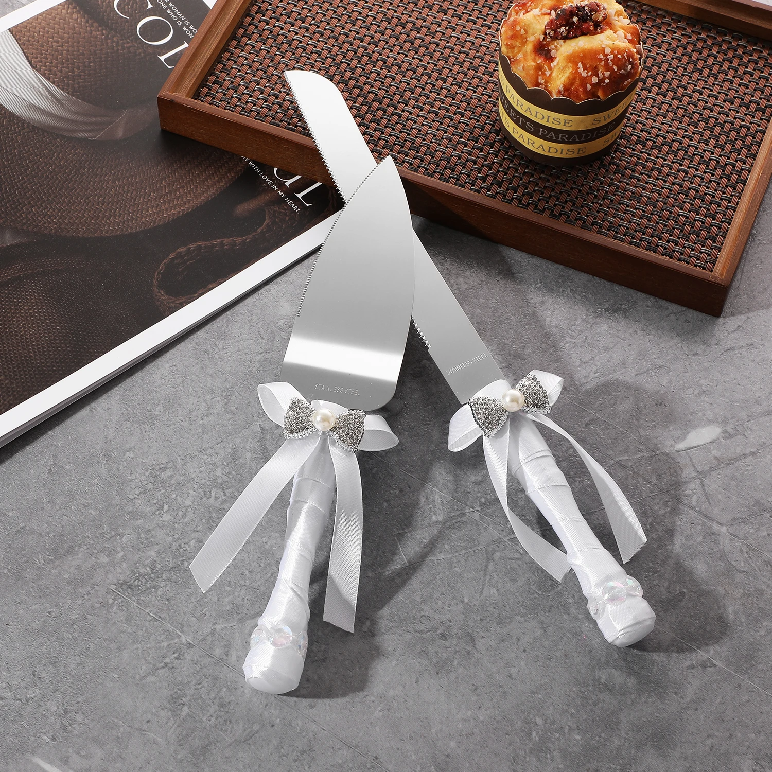 

Romantic Wedding Cake Set – Decorative Bridal Shower Gift, Perfect for Ceremony and Photos