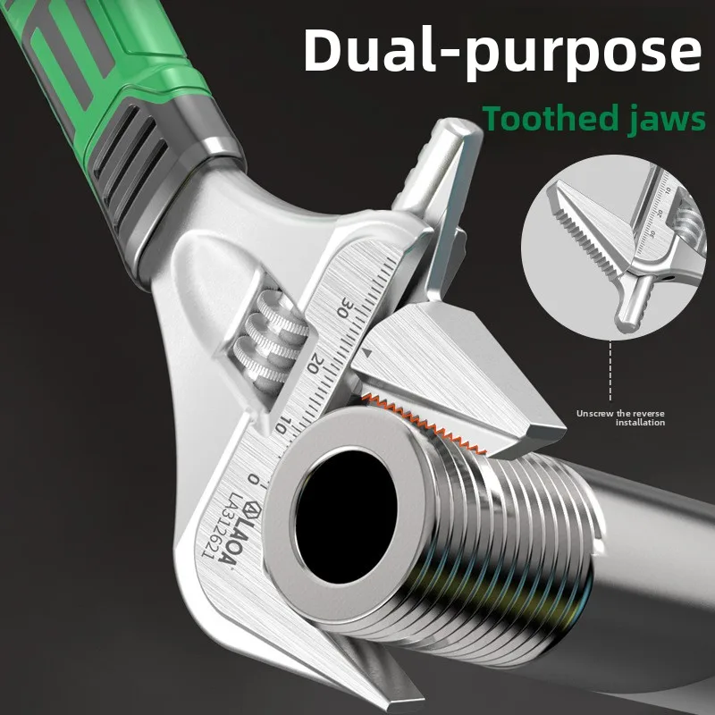 

Многофункциональный тонкий разводной ключ с большим проемом для труб, 7-дюймовый универсальный разводной ключ для домашнего использования, трубный ключ.