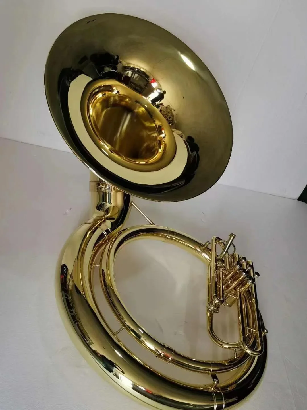 2025 Brass Sousaphone All Brass Band Drum Horn Tuba Subwoofer for Bass Instrument for The Team