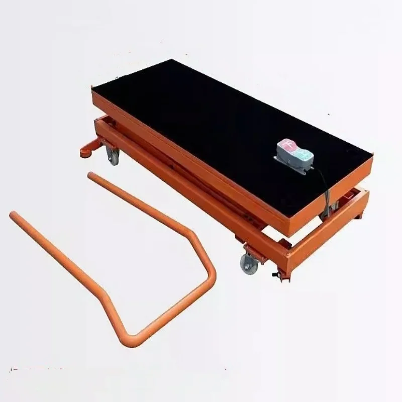 1.5m Automatic Lifting Stool Electric Lifting Platform Foldable Mobile Hydraulic Load-Bearing Flat Trolley for Lift Tables