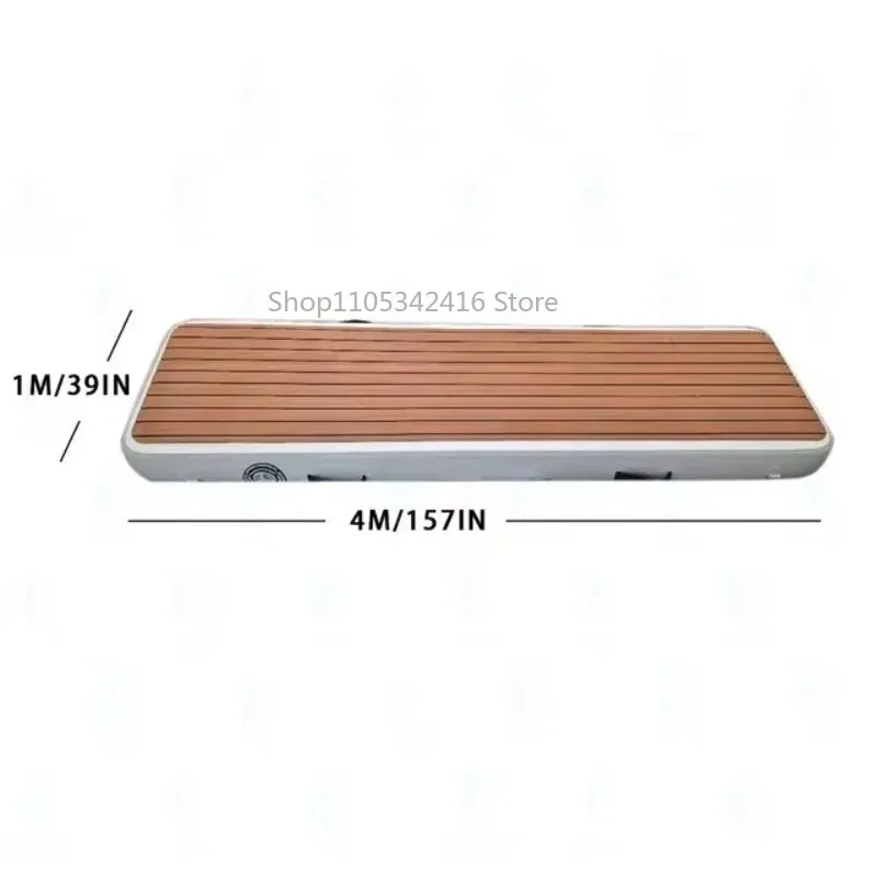 Portable Inflatable Floating Air Dock Platform Swim Mat Floating Gangway for Yacht Boat Pool Beach Ocean