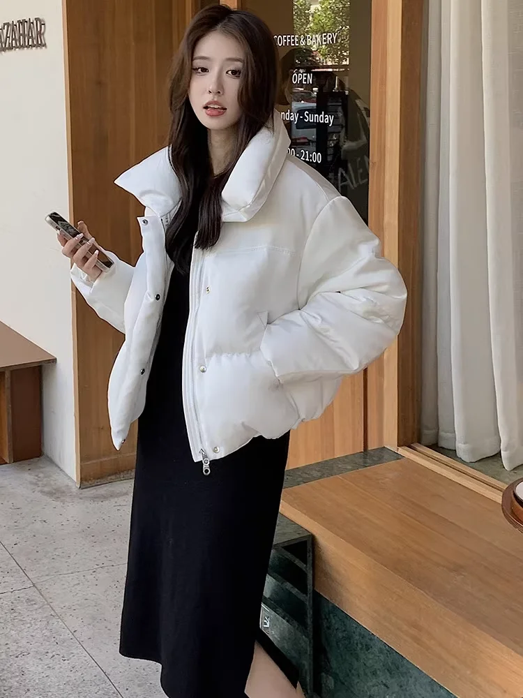 2025秋冬スイートピンクジャケット レディース カジュアル ジップポケット フェイクファー 無地コート 女性ファッション シック レディースアウター 新作