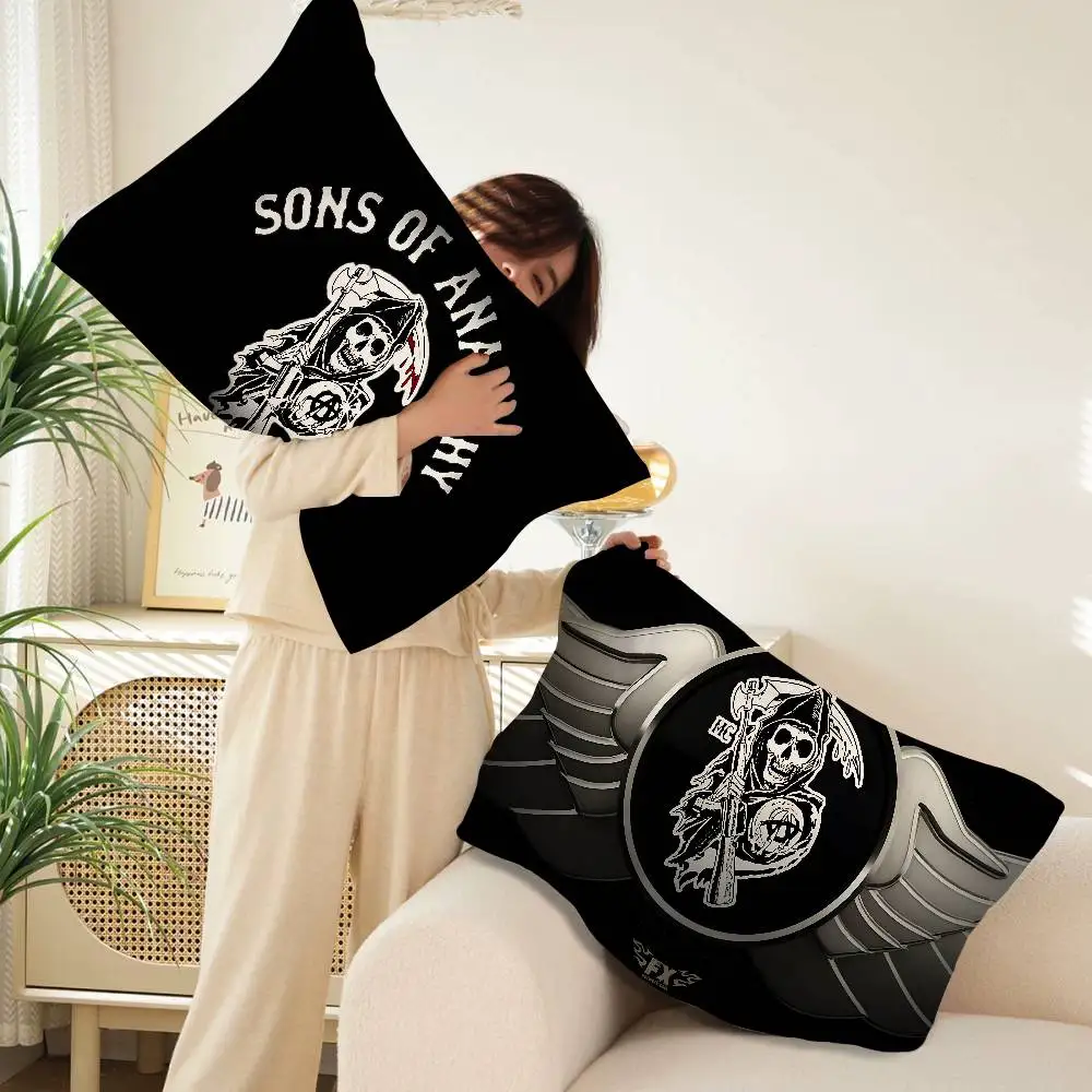Son Of Anarchy American Crime Tv Household Polyester Pillow Cover Pillow Towel Fast-Drying Lightweight & Easy to Clean