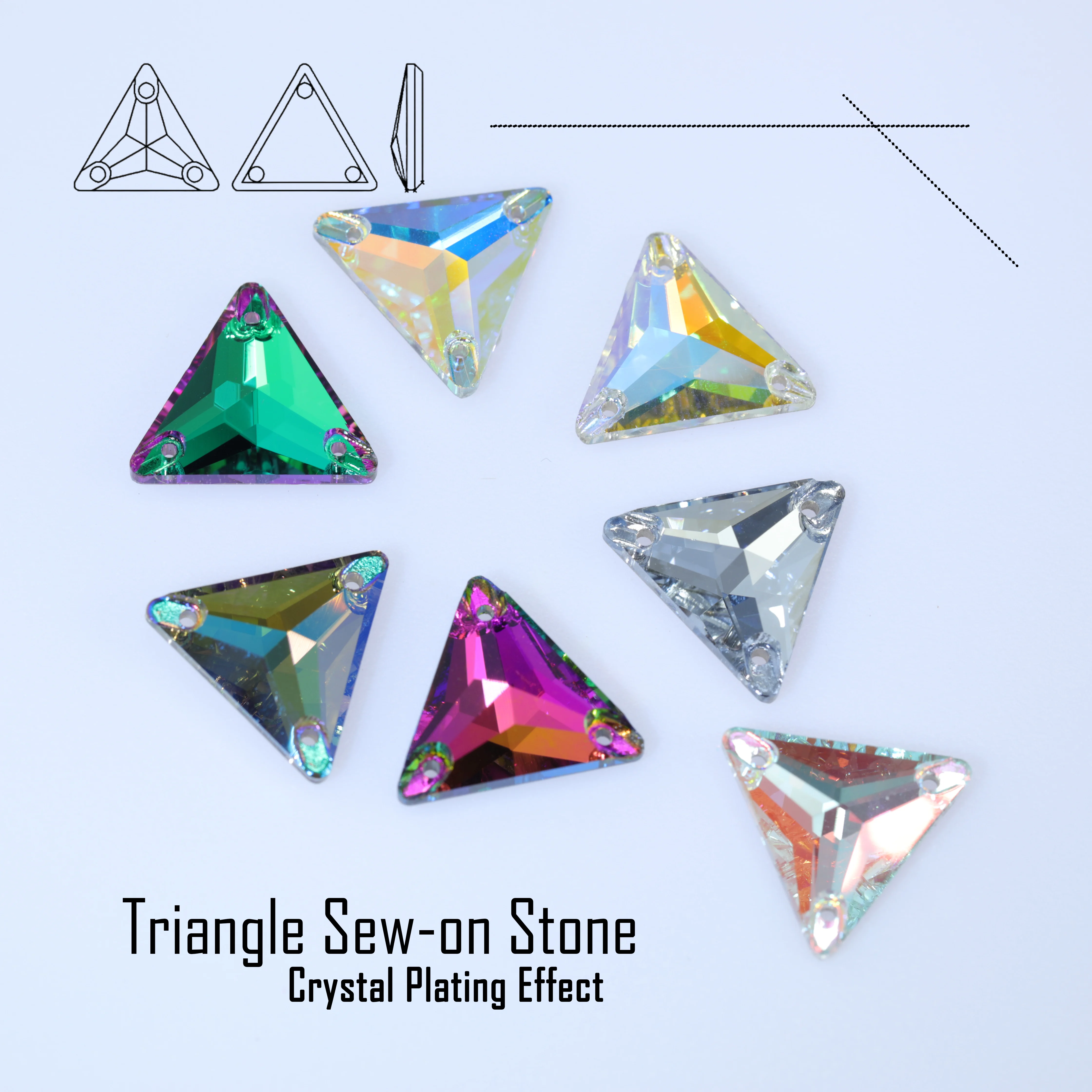 Triangle Sew-On Sto…