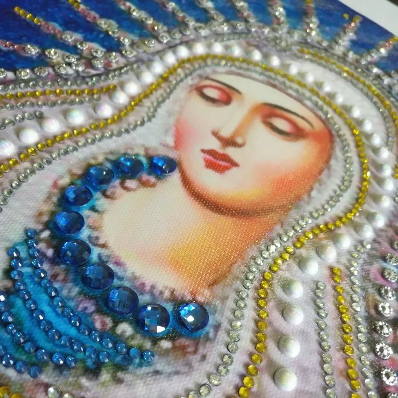 Special Shaped Round Crystal Drill 5D DIY  Diamond Painting Embroidery Icon Religion Rhinestones Cross Stitch Gift Decor