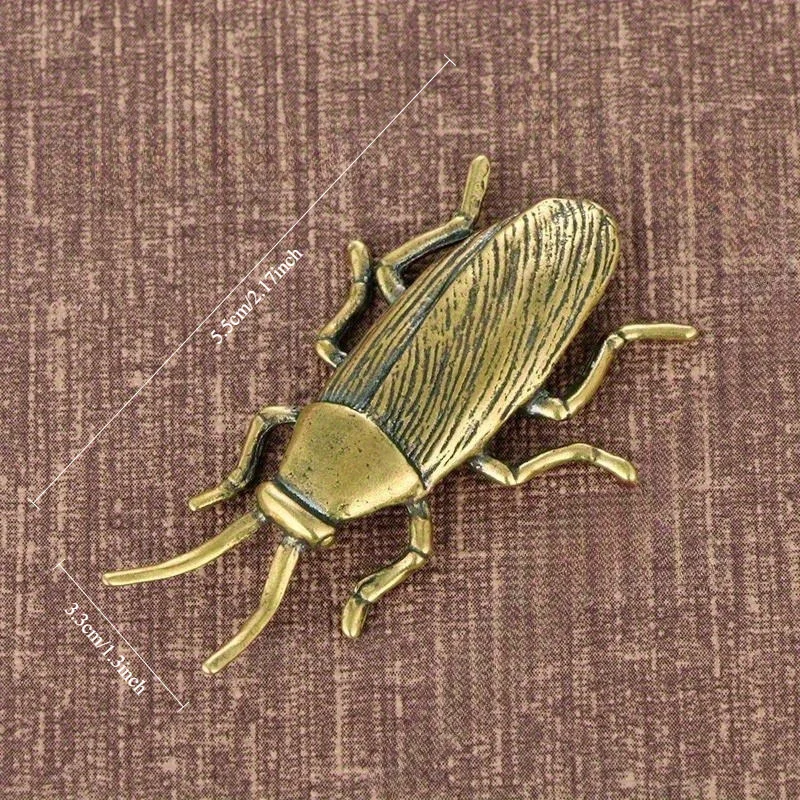 النحاس الحشرات صرصور التماثيل المنمنمات الشاي الصلب الحيوانات الأليفة مضحك الحرف جمع سطح المكتب الحلي الصغيرة