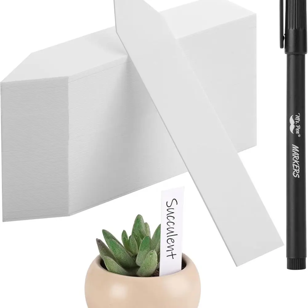 Pvc Plant Labels Garden Nursery Stakes Waterproof Tags For Seedlings Succulents Flowers Pot Identification Marker Sign