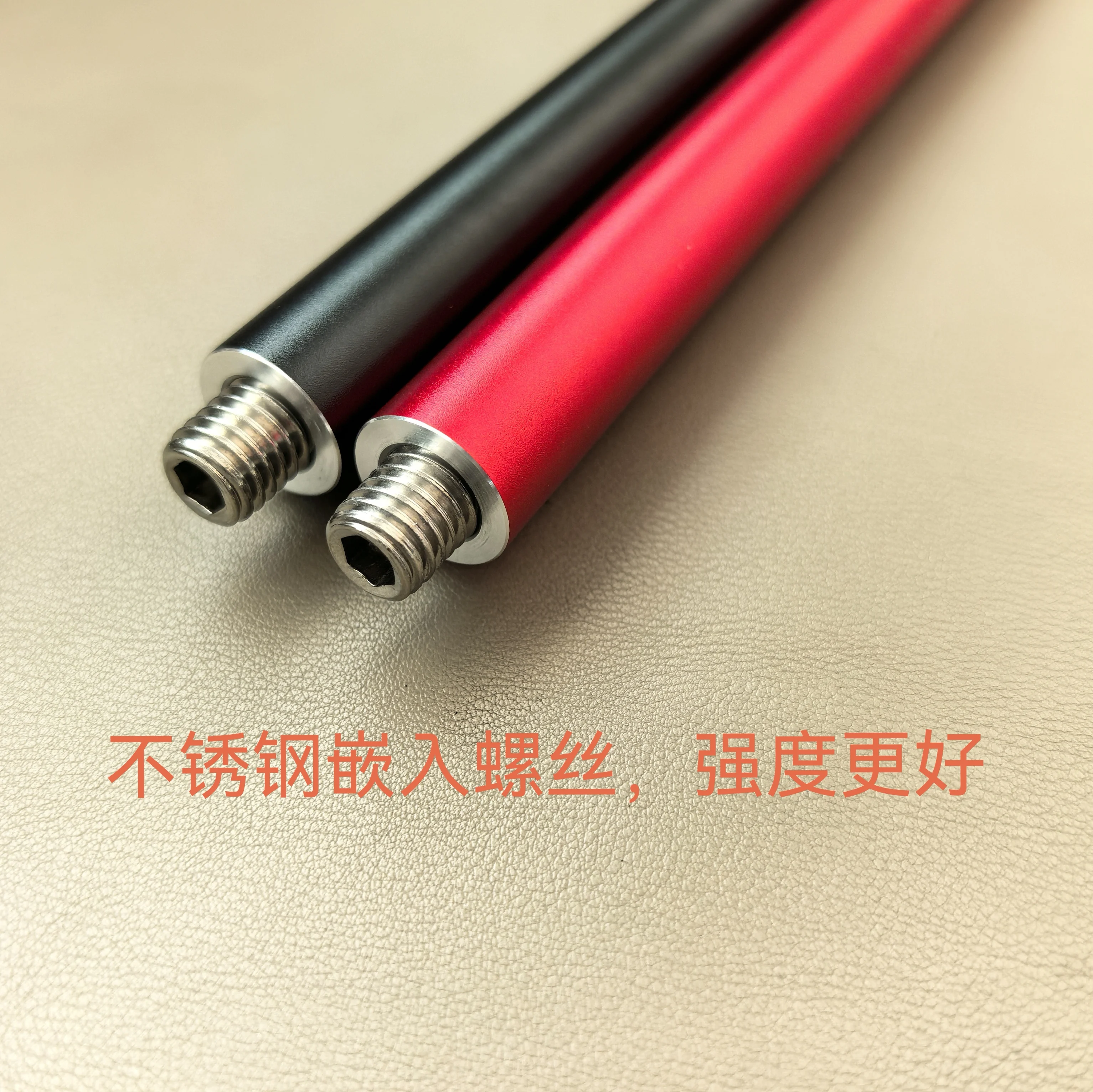 NVARCHER هوائي الموجات القصيرة تمديد قضيب 50 سنتيمتر طويل M10 1.5 درجة الأسنان الداخلية والخارجية 6061 سبائك الألومنيوم الصلبة