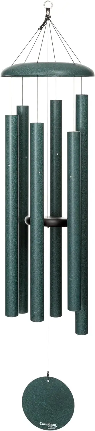 

Green Wind Chime for Patio, Backyard, Garden, and Outdoor Decor (Aluminum Chime) Made in The USA