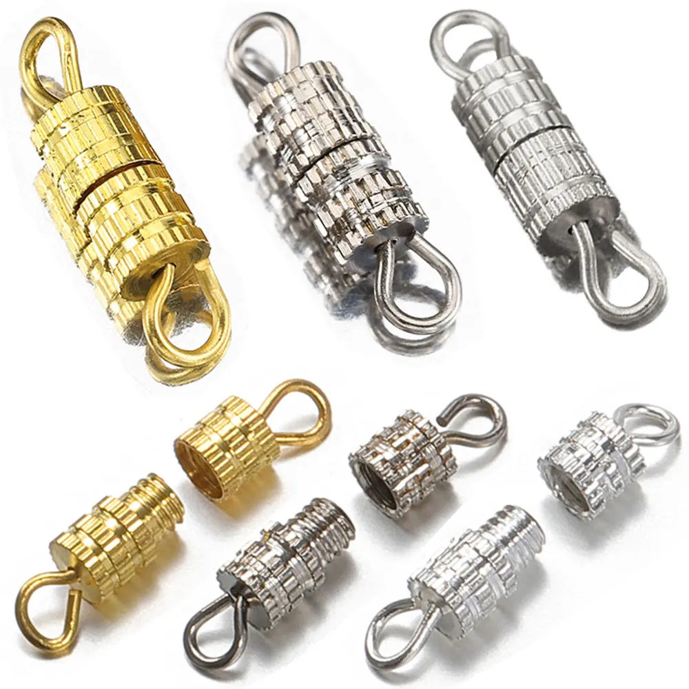 

20 шт., латунные застежки для браслетов и ожерелий