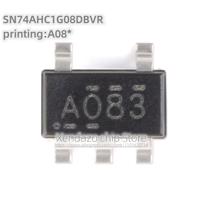 50pcs/lot SN74AHC1G08DBVR printing A08* SOT-23-5 package Original genuine Single 2-input positive AND gate logic chip