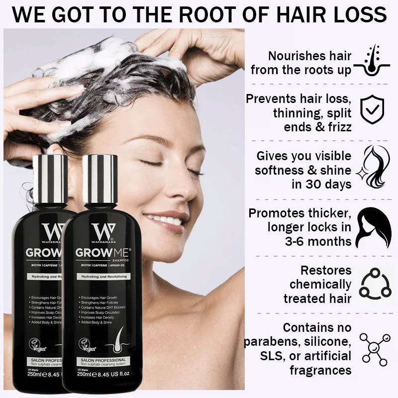 8.45fl Oz Original Hair Growth Shampoo Anti-Hair Loss Rosemary Oil Improves Hair Volume Suitable for Men  Women with Hair Loss