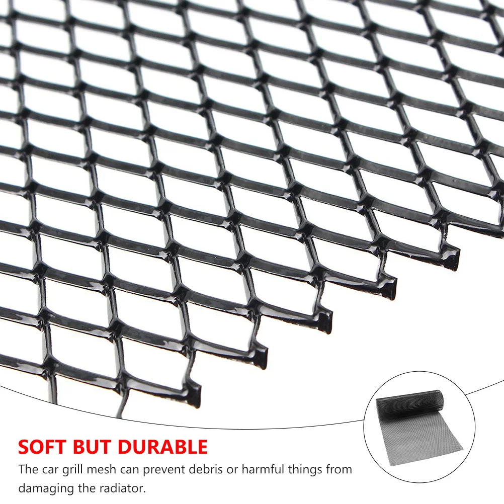 

Aluminum Alloy Car Grill Mesh Durable Universal Automotive Rhombic Hole Grill Mesh Black Auto Bumper Body Kit Accessories