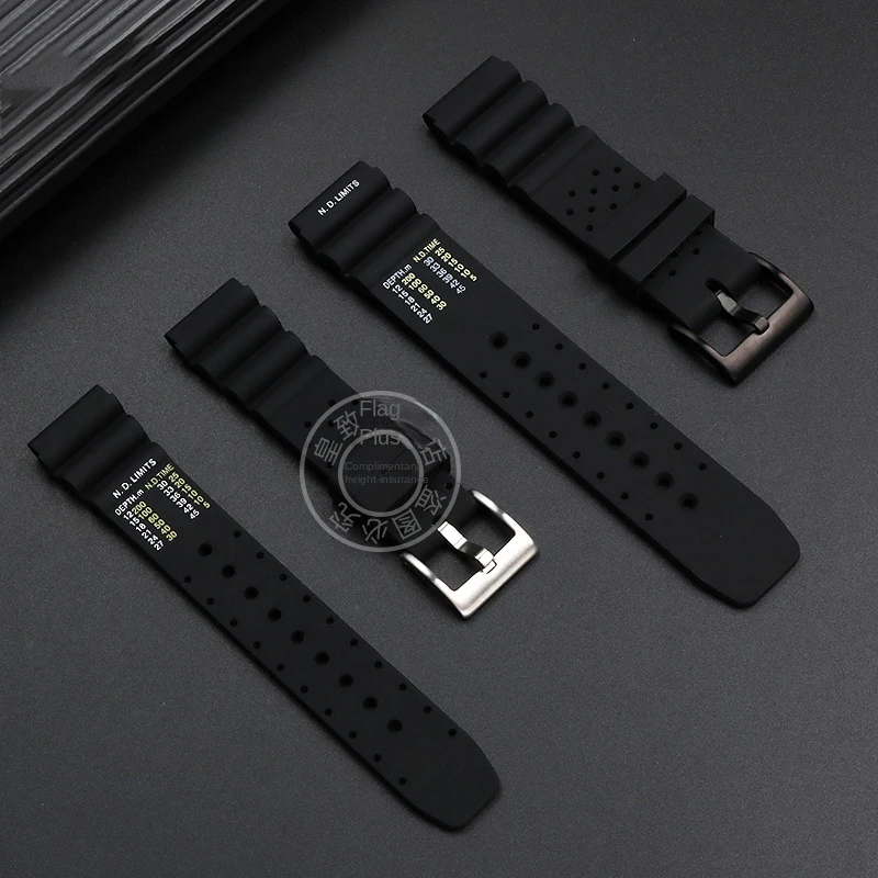 العصابات مقاوم للماء ل رولكس غواص المياه شبح شريط مطاطي سايكو المعلبة المواطن حزام الساعات 20 مللي متر 22 مللي متر سيليكون حزام الرجال سوار