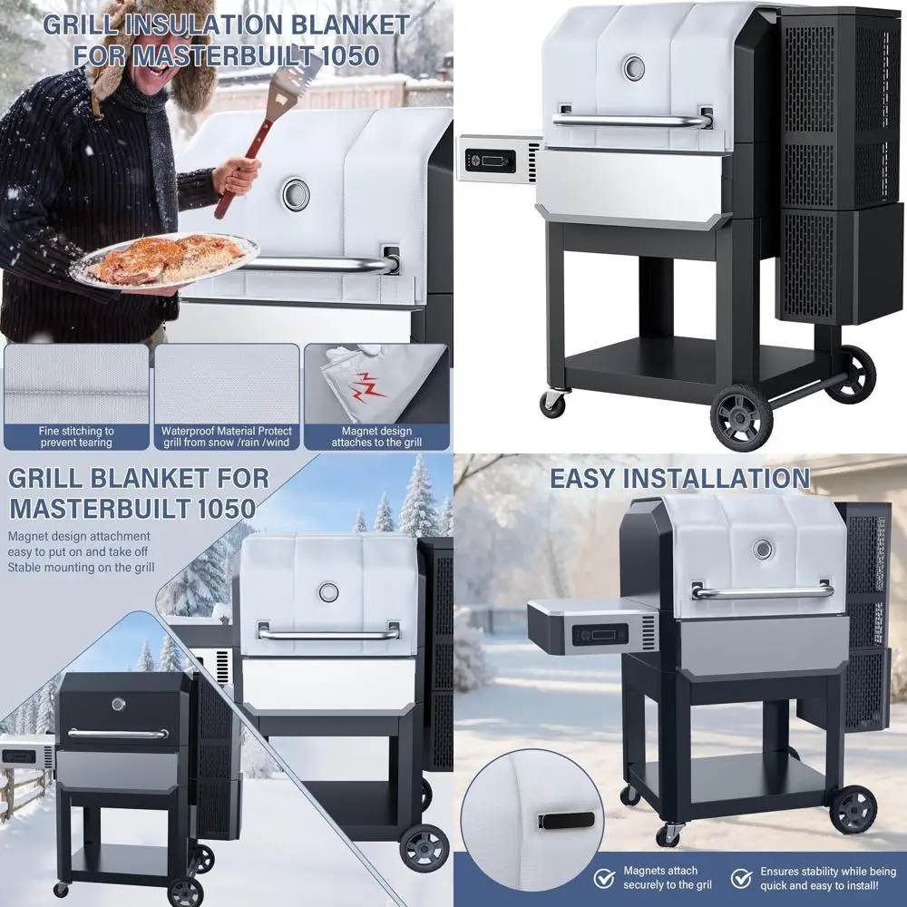 

Grill Thermal Insulated Blanket for Masterbuilt Gravity Series 1050 Charcoal Grill, fits MB20041220 Gravity Series Grill Smoker