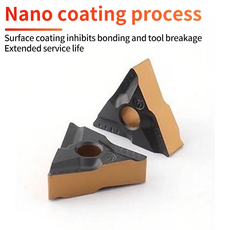 VOKET TNMG160404R-VF 鋼部品ステンレス鋼三角形 CNC スロット付き荒旋削工具粒子