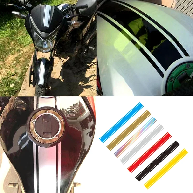 

50CM Motorcycle Stickers Fuel Tank Cowl Vinyl Waterproof Stripe Pinstripe Decal Sticker Motocross Moto Body Styling Decorations