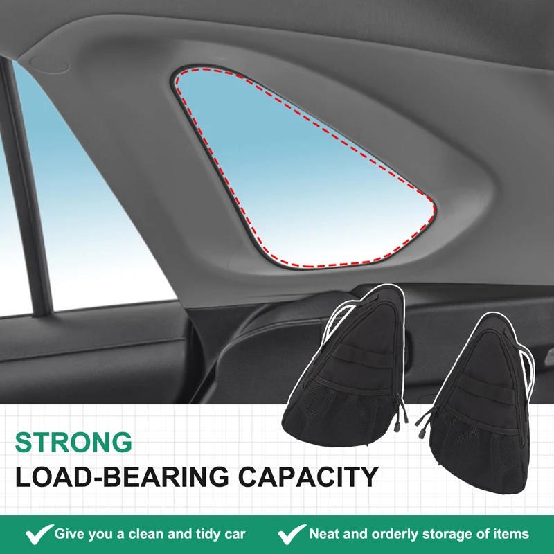 

For Toyota RAV4 2020-2025 Car Rear Trunk Window Side Storage Bag Organizers Interior Accessories