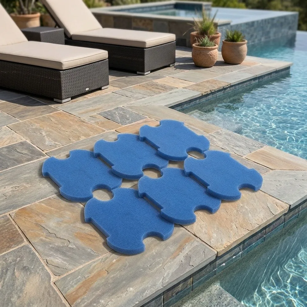 6 Replacement Filter Sponges for Robotic Pool Cleaner A1 Cotton Foam Construction Compatible with A1 Cleaning Robot
