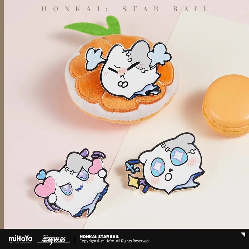 

Official Honkai: StarRail Woo Hoo One Time Series Woo Hoo Ber Metal Badge miHoYo Anime Peripheral Gift
