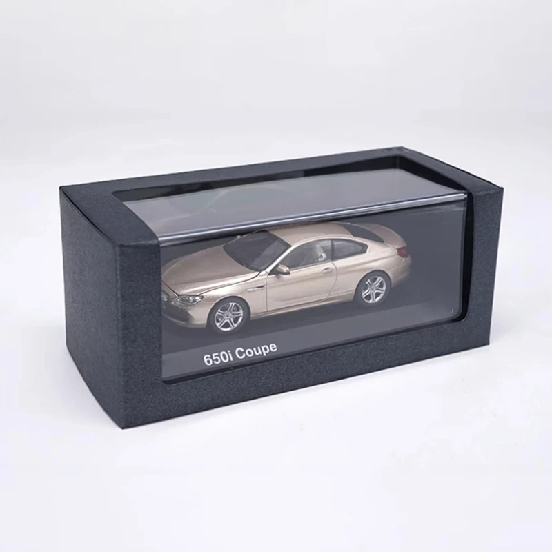 Original Diecast 1:43 Scale 650i Coupe 6 Series Alloy Sports Car Model Finished Product Simulation Toy Gift Static Model Display