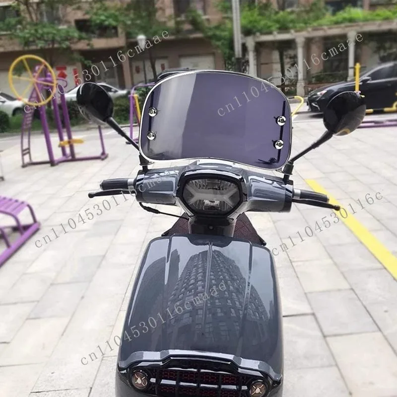 

New Motorcycle Scooter Windshield Half Round Motorcycle Windshield Thickened Motorcycle Windshield Scooter Accessories