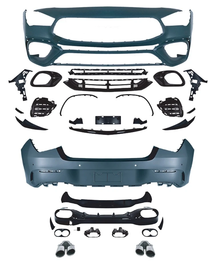 Suitable for Mercedes-Benz CLA modified CLA45 large surround W117W118 front and rear bars AMG kit 260 rear lip 200