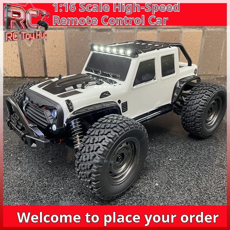 

Suchiyu 1:16 Scale High Speed 4WD RC Wrangler Off Road Bigfoot Crawler Truck With Independent Shock Absorber For Drifting Kids