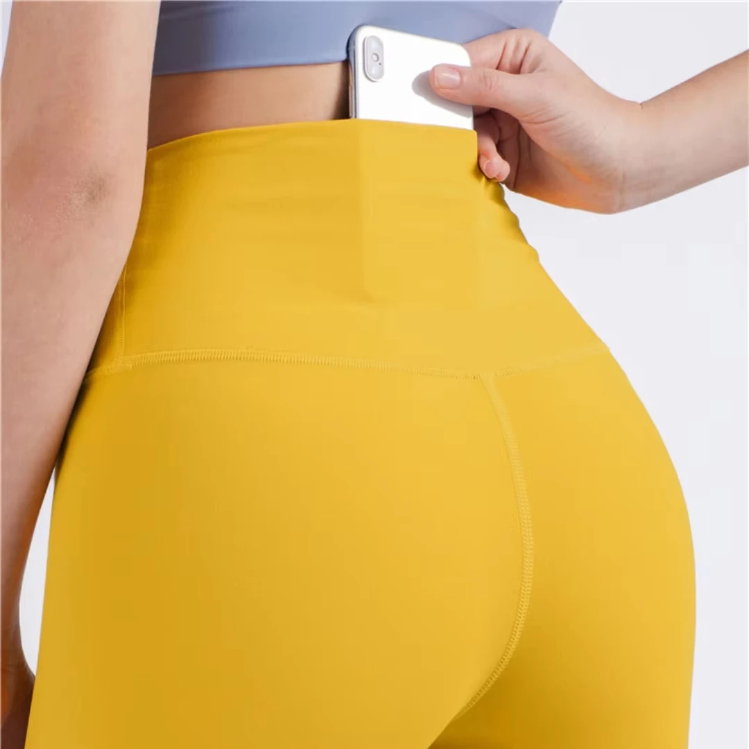 Legging de yoga taille haute pour femme, pantalon de sport doux, poupée athlétique, entraînement WagTraining Jog, poche à la taille arrière,