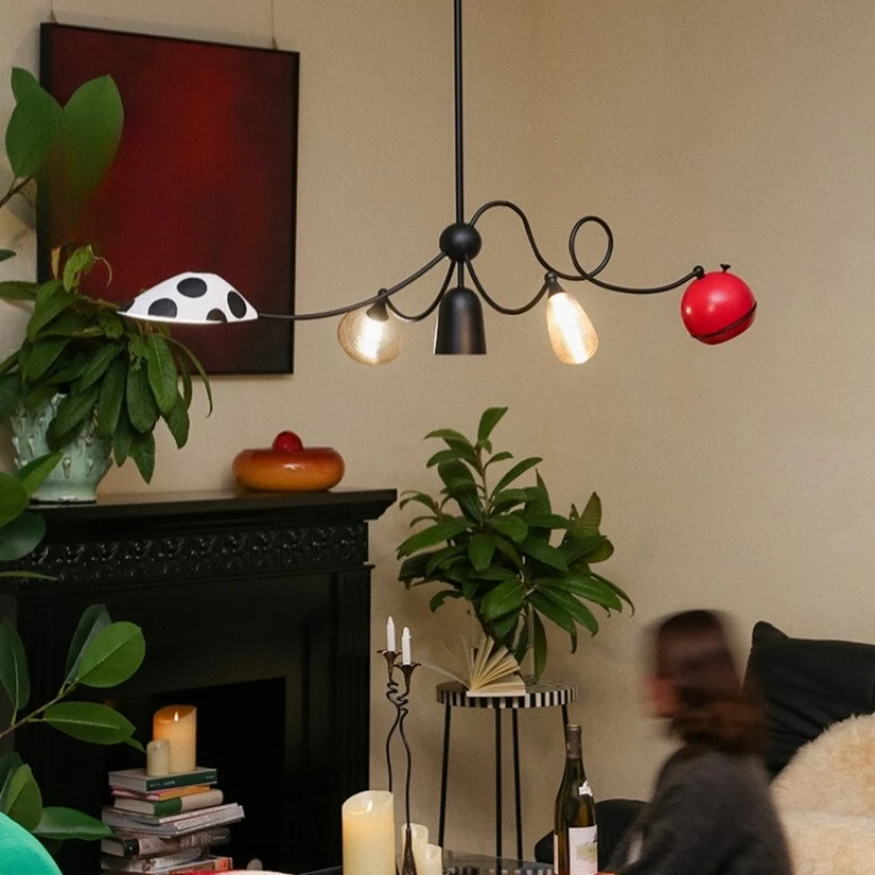 

Chandelier living room art polka dots color futurism 2025 designer new abstract geometry