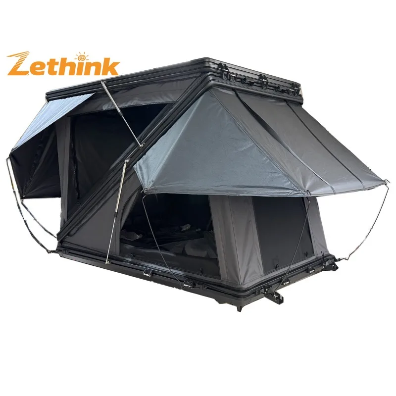 

Z Shape Car Roof Tent Outdoor Aluminum Alloy Shell Car Tent for SUV Self-Driving Tours Oxford Fabric Folding Roof Tent