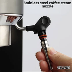 Stainless Steel Coffee Machine Accessories Coffee Machine Steam Pipe Nozzle One Hole Steam Nozzle Silver Coffee Tools