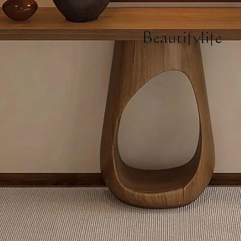 طاولة وحدة التحكم الأمريكية الكلاسيكية بتصميم فريد من نوعه في منتصف القرن طاولة وحدة التحكم الرائعة مدخل الشرفة أثاث Recibidores Para Entrada #5