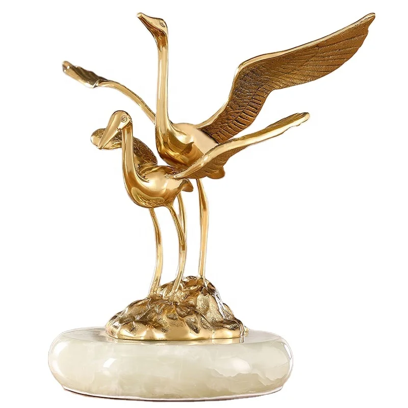 T*& Home Decoration Handmade Collections for Indoor Ornament Decorate Brass Bird Gifts