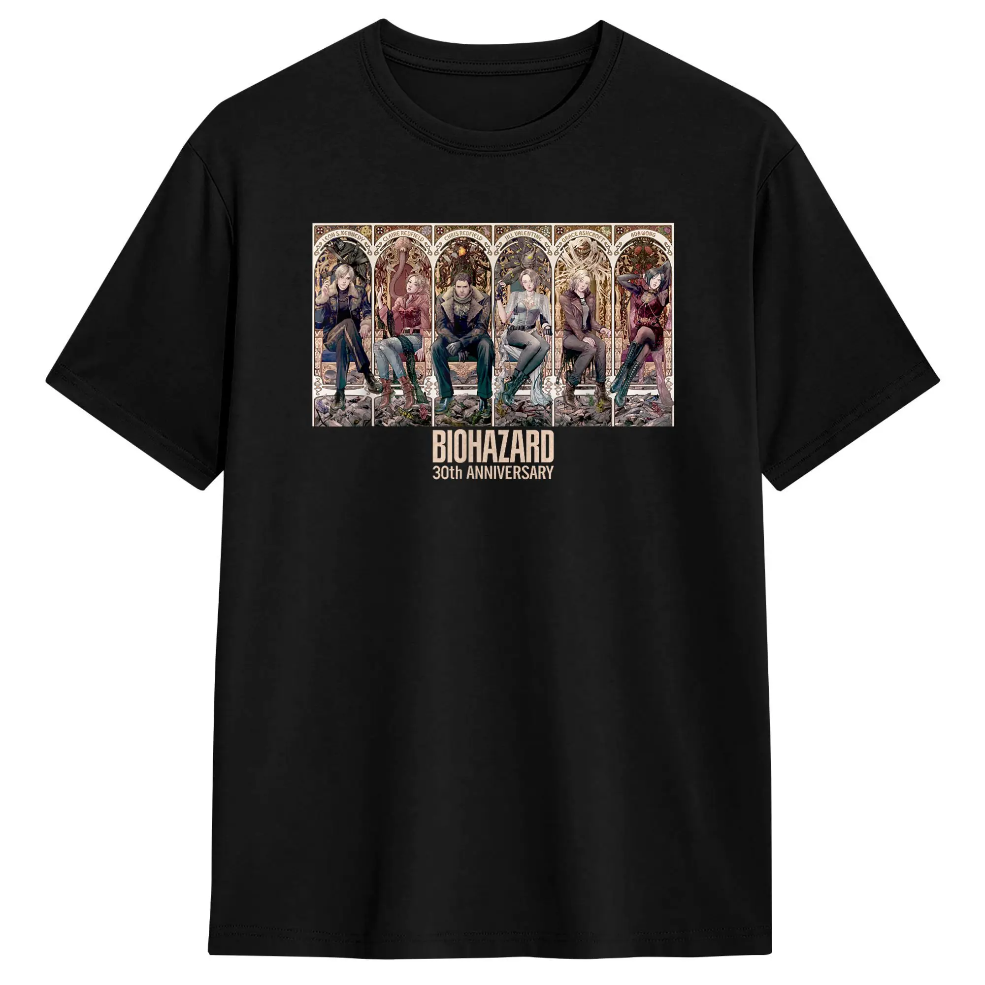 Resident Evil 30th Anniversary Key T Shirt Man  Y2K Fun T-Shirts Summer O-Neck Popular Tees Casual Big Size Tops