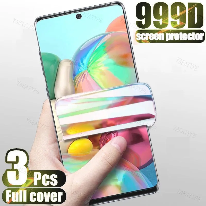 3PCS Hydrogel Film For Samsung Galaxy S23 S24 S22 Ultra S21 S20 FE Screen Protectors For Samsung Note 10 20 Ultra S8 S9 S10 Plus