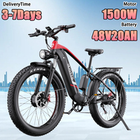 F26 Electric Bike 1500W Dual Motor 48V20AH Removable Lithium Battery Hydraulic Brake Electric 26-Inch Tire All Terrain E-Bike