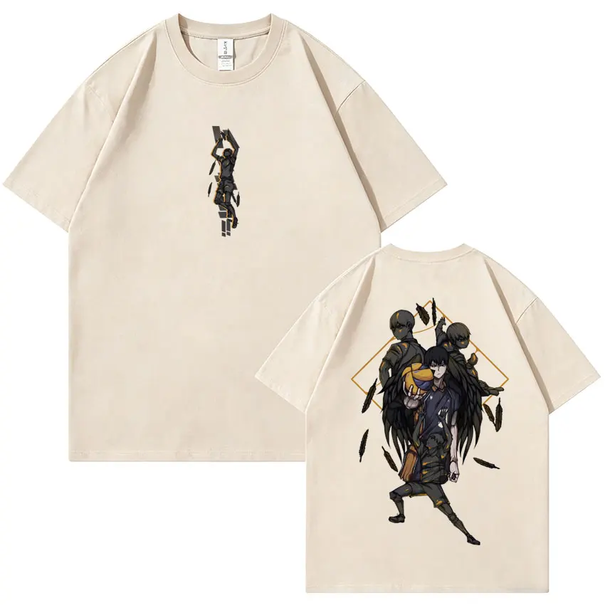 Anime Haikyuu Tobio Kageyama Graphic T-shirt Men Fashion Manga Oversized T Shirt Men's Casual Vintage Short Sleeve T-shirts Tops