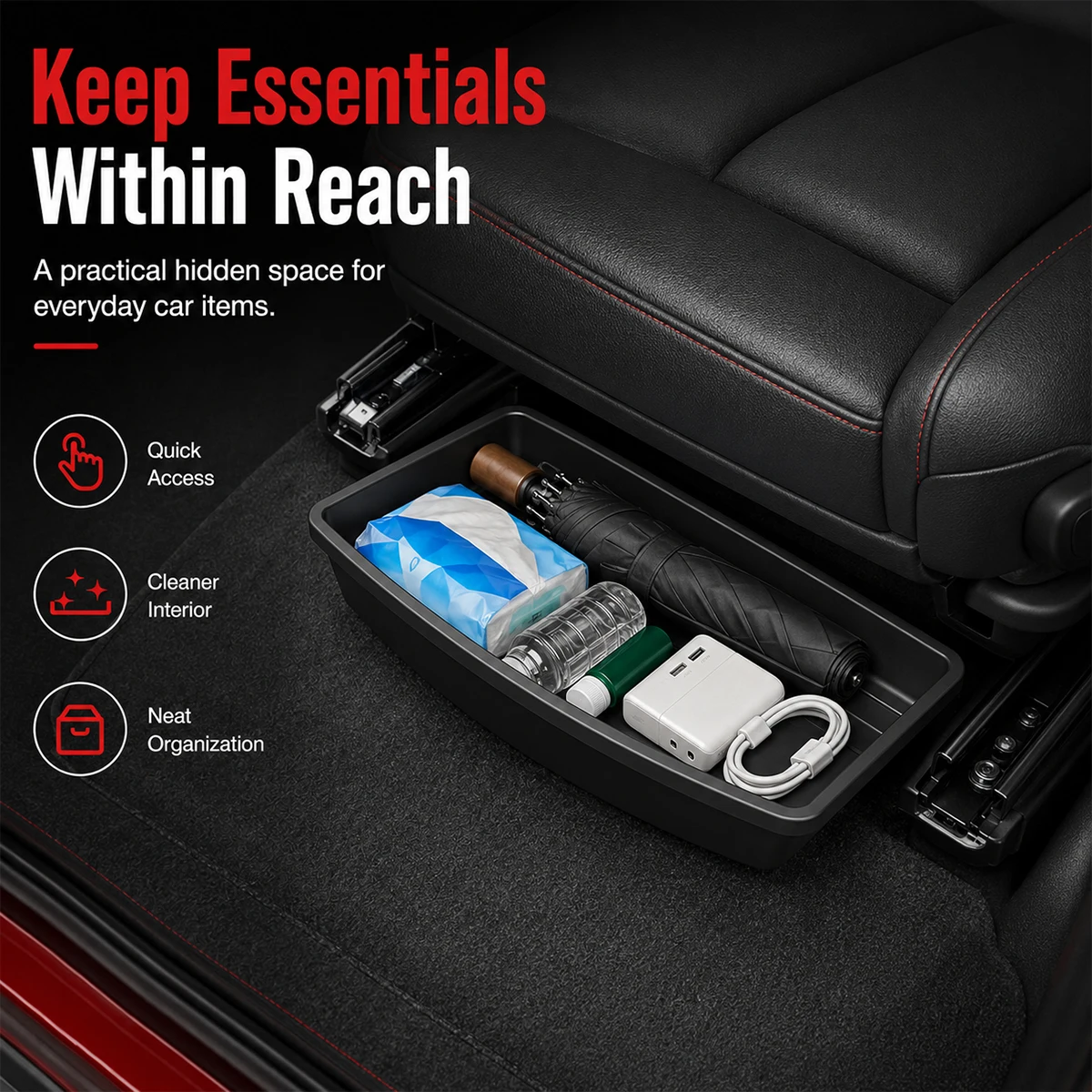 PINMOAP Car Under Seat Storage - Car Accessories Useful 评论和价格